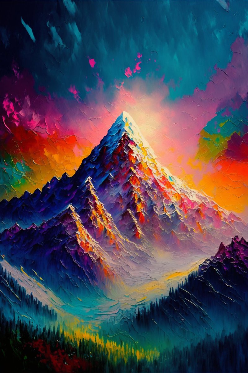 The mountain #aiart #midjourney #aiartist