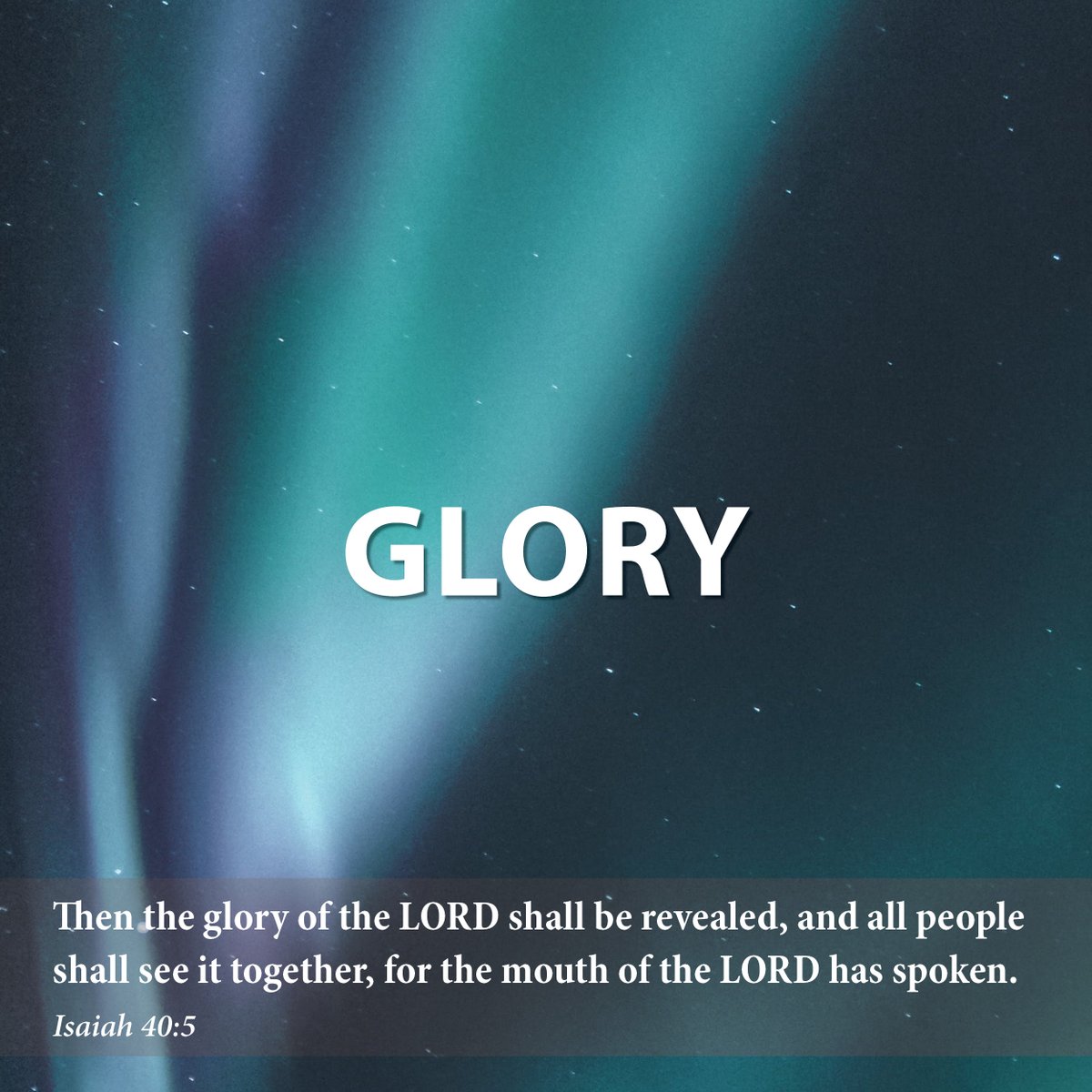 GLORY

We offer glory to God in our prayers; it’s not as often that we hear about receiving God’s glory. Yet, we prepare to welcome God’s glory in the form of a baby. Keep reading: adventword.org