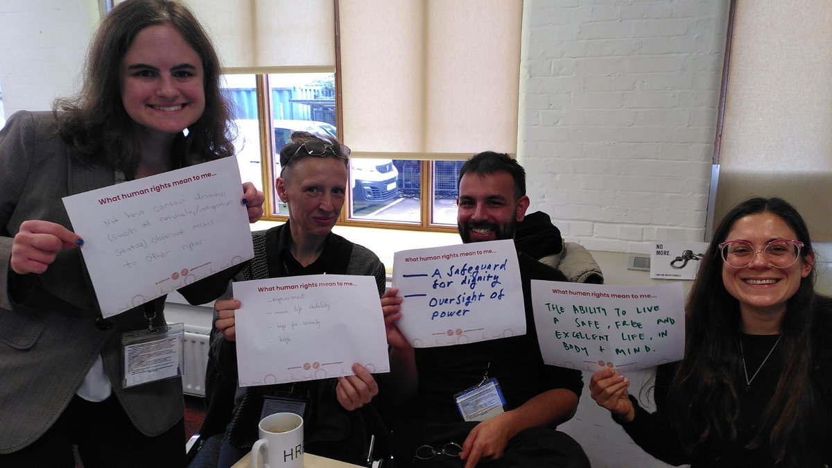 As part of the <a href="/we_flytheflag/">Fly the Flag</a> celebrations of Human Rights Day 2023, we asked participants at our recent workshop what human rights mean to them #UDHR75