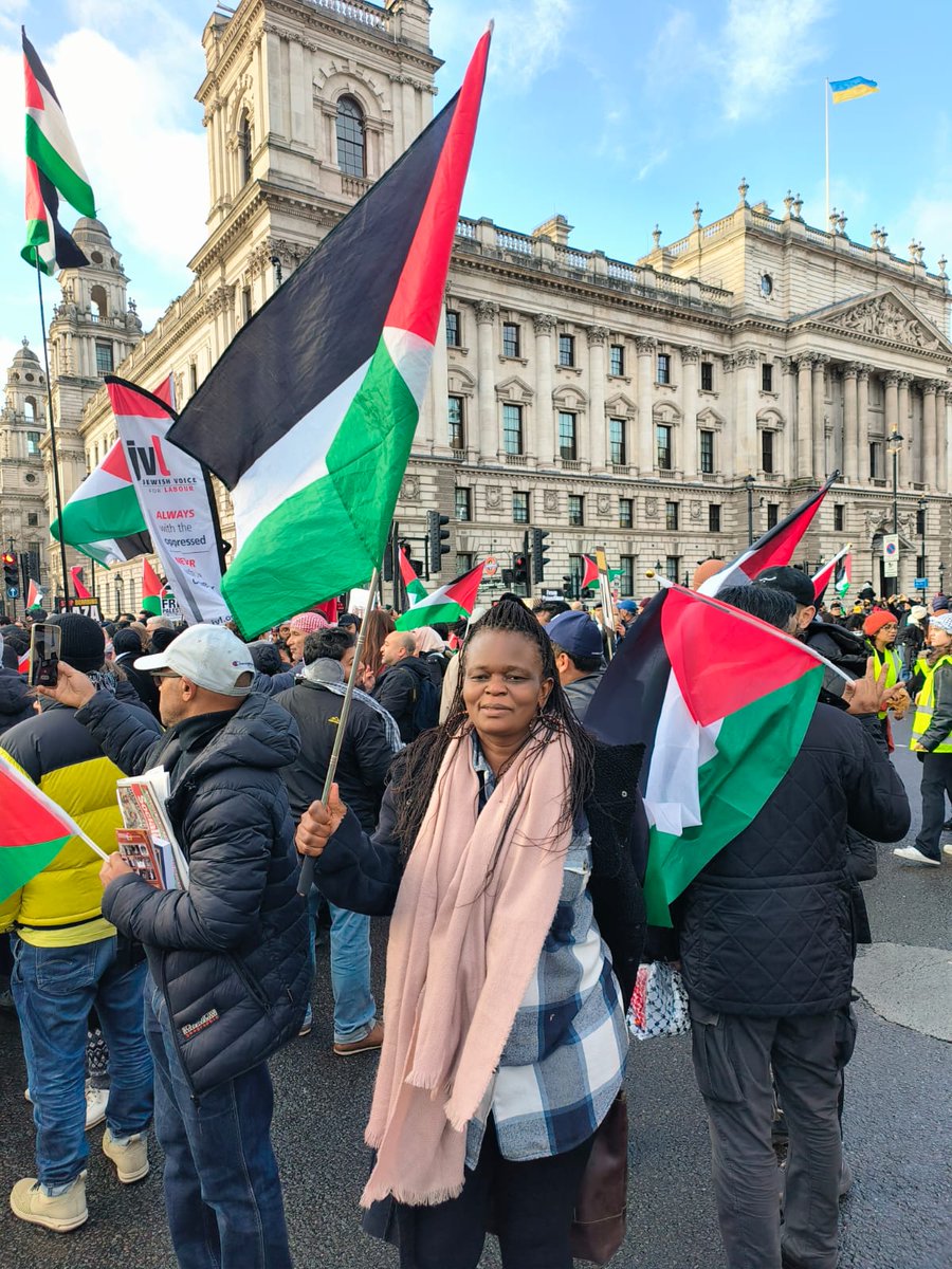 Took a moment to raise the Palestinian flag for the Plastenian children and babies who have been killed in the ongoing Israeli bombings. It's the terror and devasted lives of the children I just cannot get out of my head.