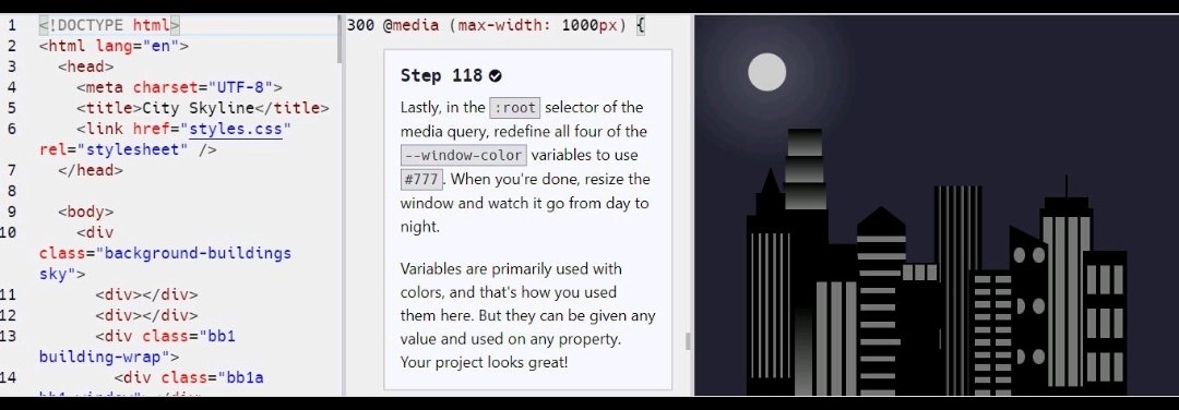 ayesha_a_2000's tweet image. Just finished creating a beautiful building scene using CSS and HTML. Although it was a very simple project, I really loved playing with different colors and shapes.

#htmlcssjavascript #cssflexbox #freecodecamp #developercommunity #designcommunity #designbuild #htmlcoding