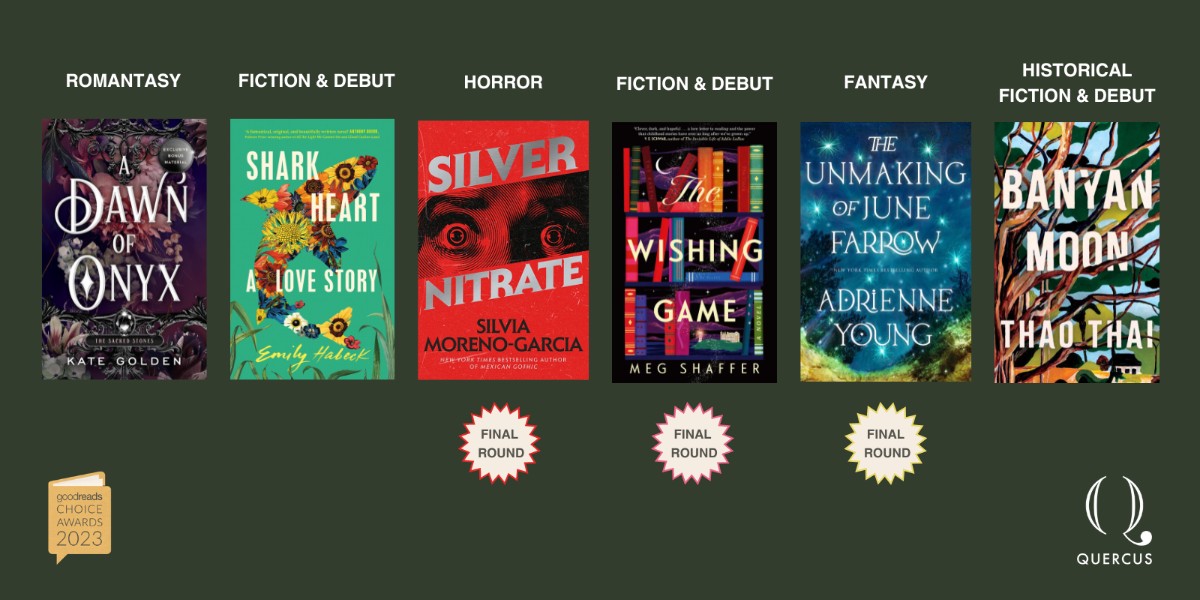We're so proud of our authors whose books were nominated by readers for the #GoodreadsChoice Awards 2023! 📚 Silver Nitrate, The Wishing Game, and The Unmaking of June Farrow also got through to the final rounds in their categories. 👏