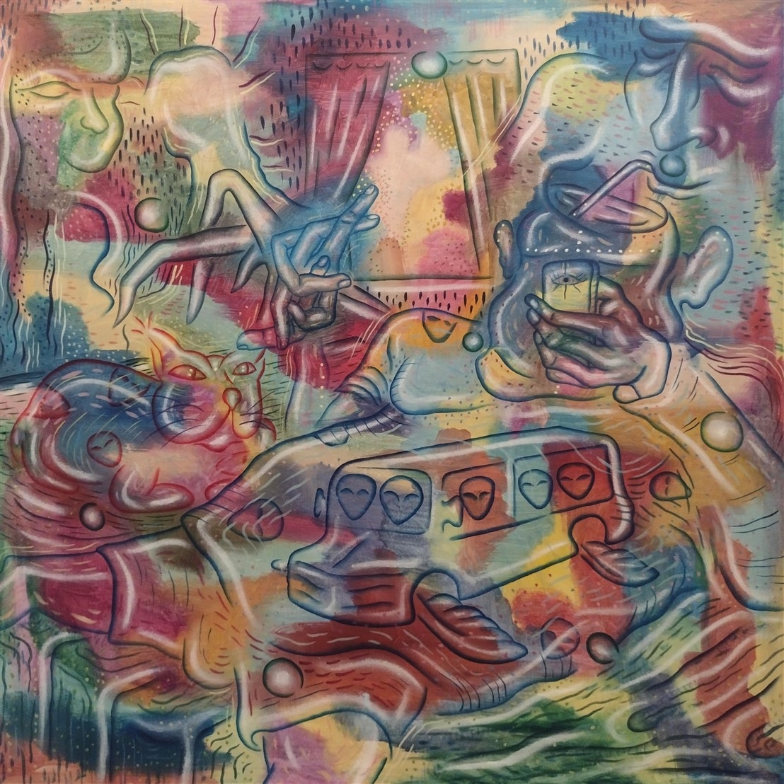 "The persistence of passive existence."
100/100 cm. Oil on canvas. 2023

More work: ziemowitfincek.com

 #paintingminis #paintingartgallery #paintingwithatwist #kunst #canvas #contemporaryartist #eventhorizon #nft #sztuka #sztukawspolczesna  #malarstwo #ritual #magic #genz