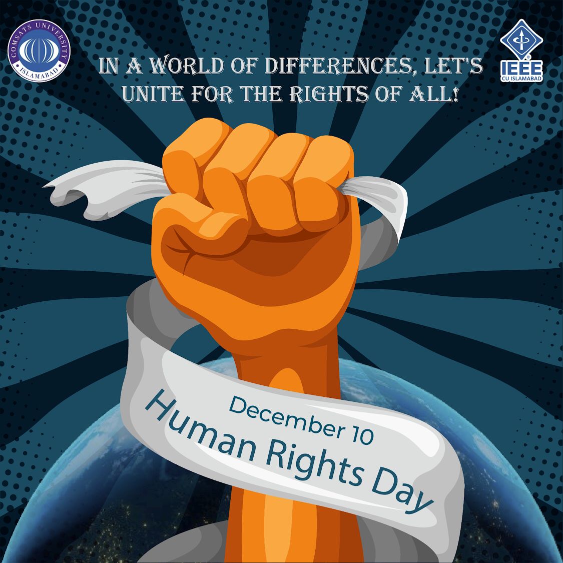 On Human Rights Day, IEEE CUI stands at the forefront of progress, championing the core tenets of equality, dignity &amp; justice. United in our commitment to innovation, we dedicate ourselves to ensuring that the transformative power of technology is harnessed for the greater good.