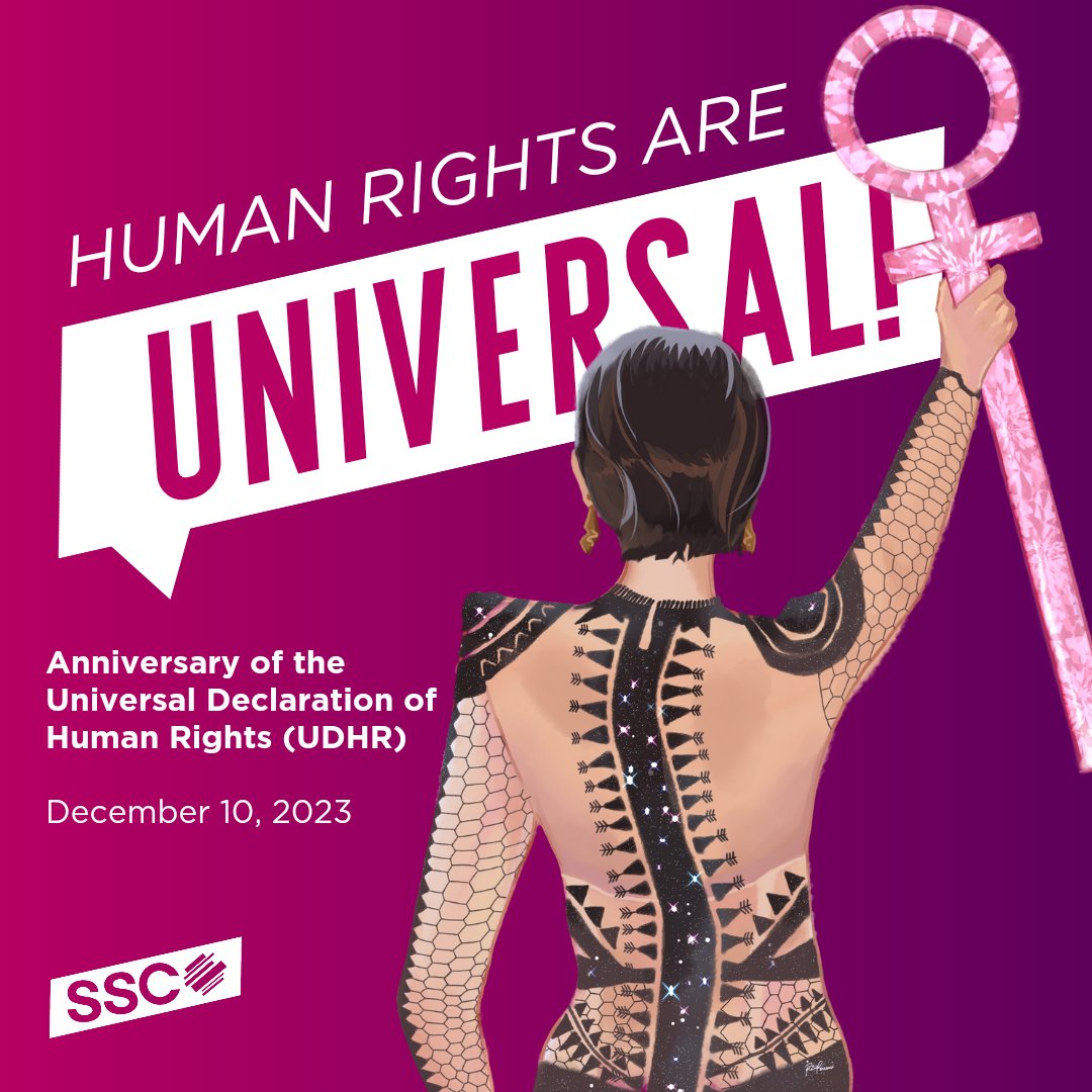MakSciSSC's tweet photo. HUMAN RIGHTS ARE UNIVERSAL! 💫

This tweet wants to show the world, the universe rather, that the MSHS SSC is confidently beautiful with a heart 💙 while celebrating the anniversary of the UDHR. 🌍 

✍️ : Eduardo Bersosa 🩷
🖼️ : Rica Isnani &amp; Mikael Zara 💚

#MakSciSocialStudies https://t.co/1Lx626JSeD