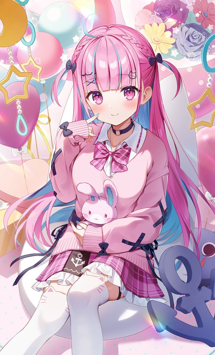 湊あくあ 「制服あくあちゃん#あくあーと 」|ももしき🍑🧁のイラスト