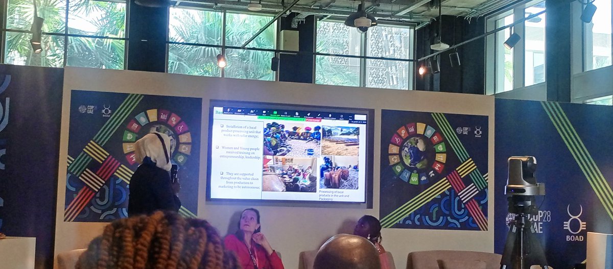 OUATTARASoul4's tweet photo. ENDA Énergie - Pavillon BOAD B3 32 Gender Responsive Actions. When we strengthen African women in climate and energy sensitive activities, we contribute to women empowerment and protecting the environment. #CapCop28 https://t.co/qj269Ha2lK