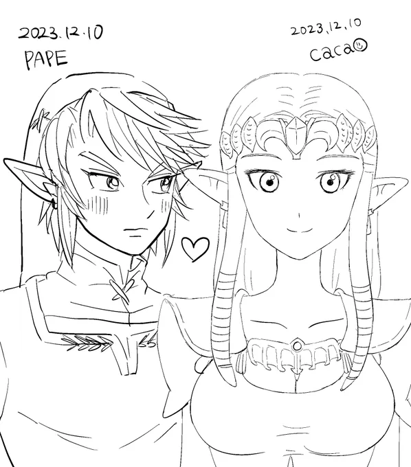 iPadでcacaoさん(@cacao6116 )に描いてもらったプリティ姫様に、私がリンクを付け足しました😇こっそり見リンク👀 