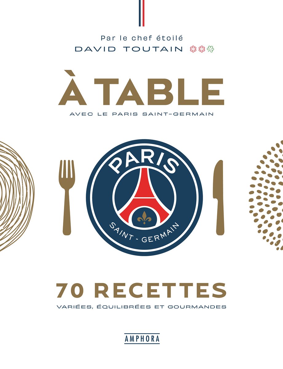 sports_rl's tweet photo. ⚽️ @PSG_inside @EditionsAmphora @davidtoutain @juanjmorillas @nico_buisson @rbodou1 
🍴 Les recettes préférées des joueurs du #PSG  concoctées par un chef étoilé : notre conseil de #lecture du jour
📚 En #librairie : À table avec le Paris Saint-Germain ⤵️
https://t.co/icLJbeEo9J https://t.co/ncf9N93Aj9