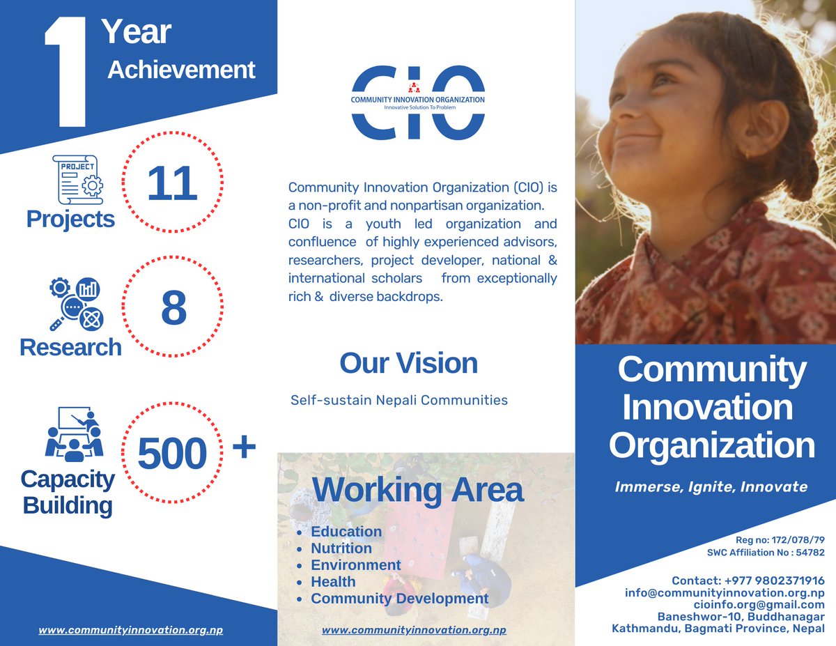CioinfoOrg's tweet photo. Get involved with us and make a meaningful impact in the areas of education, nutrition, environment, health, and community development.
#communityinnovation #research #nutrition #nepal #environment #kitchengarden #computer #skills #environment #education #nepal #volunteers https://t.co/p5CC5PExWE