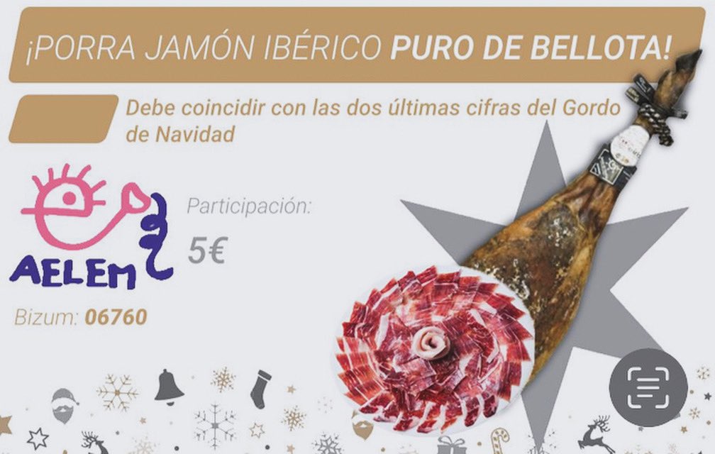 dasmi73's tweet photo. Quieres un Jamón de bellota por 5€⁉️ ¡#AELEM TE LO PONE FÁCIL!😉Adivina los dos últimos números del Gordo de Navidad y ¡es tuyo!
Escribe o llama al teléfono de Jorge 639 886 806 o envía un mail a asociacion@aelem.org y te lo explicamos todo😀¡¡¡Date prisa!!! #AELEM #SORTEO #EM https://t.co/0JmtCfwHfY