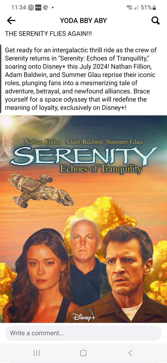 tanyabiggs's tweet photo. @NathanFillion please tell me this is true https://t.co/DUlEOEexWK