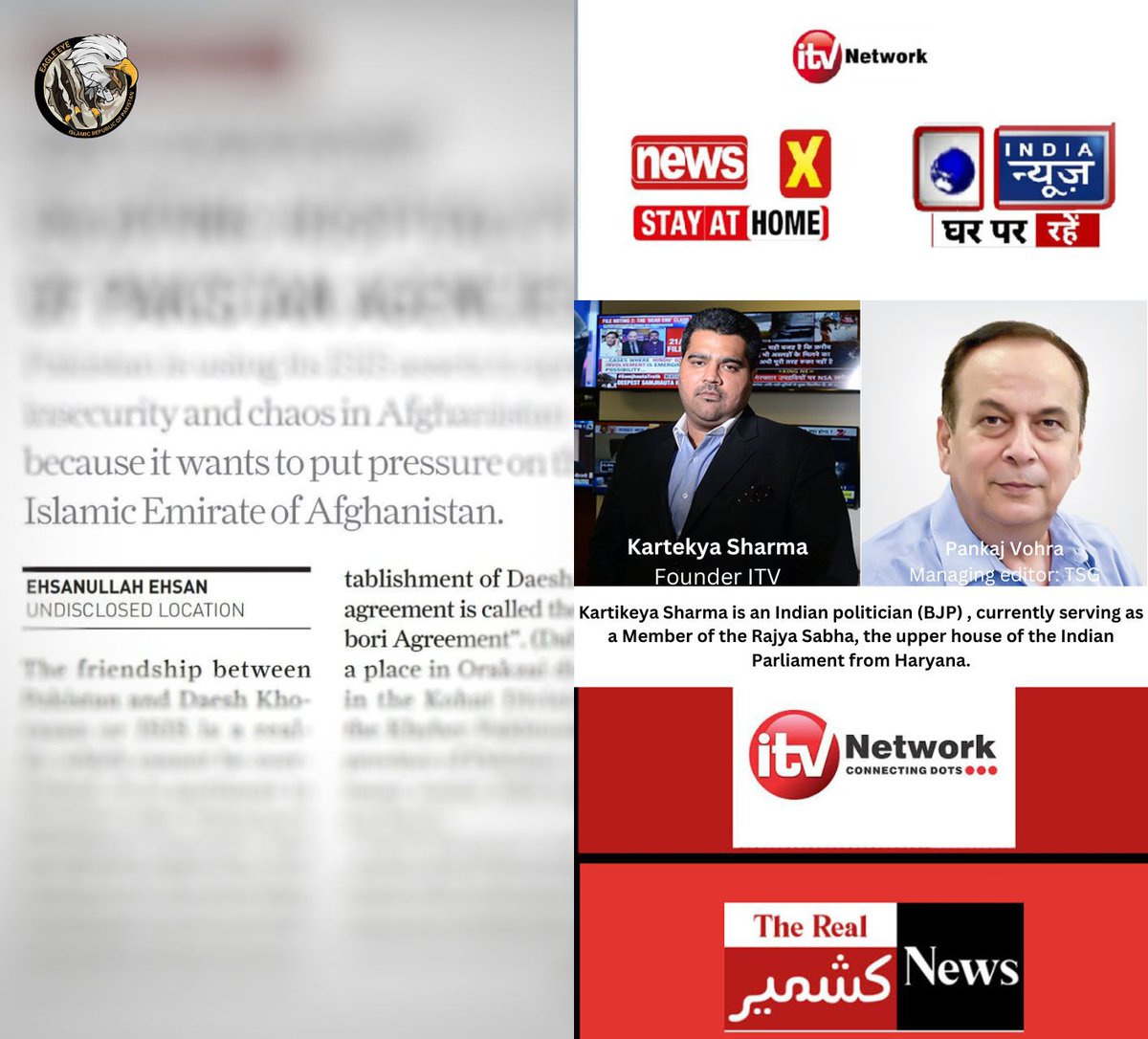 zarrar_11PK's tweet photo. 𝐔𝐧𝐯𝐞𝐢𝐥𝐢𝐧𝐠 𝐈𝐧𝐝𝐢𝐚'𝐬 𝐃𝐢𝐬𝐢𝐧𝐟𝐨𝐫𝐦𝐚𝐭𝐢𝐨𝐧 𝐖𝐞𝐛: 𝐀 𝐒𝐭𝐚𝐭�� 𝐒𝐩𝐨𝐧𝐬𝐨𝐫𝐢𝐧𝐠 𝐓𝐞𝐫𝐫𝐨𝐫𝐢𝐬𝐦

- An Indian website, The Sunday Guardian, has disseminated a fabricated propaganda article linked to the 𝐧𝐨𝐭𝐨𝐫𝐢𝐨𝐮𝐬 𝐭𝐞𝐫𝐫𝐨𝐫𝐢𝐬𝐭 𝐈𝐡𝐬𝐚𝐧 𝐔𝐥𝐥𝐚𝐡 𝐈𝐡𝐬𝐚𝐧.

- This reflects a troubling trend where Indian websites are providing a platform for terrorists. 

- There are apprehensions that the Indian media and websites might extend these platforms to groups like Al Qaeda and ISIS.

- The Sunday Guardian operates under the iTV Network of India, overseeing 25 online websites designed to shape the Indian narrative on the internet. 

- The iTV Network is also responsible for managing two national news channels, India News (Hindi) and NewsX (English), in addition to initiating The Sunday Guardian newspaper published in Delhi and London.

- Over the last decade, the network has expanded its reach, launching regional news channels in Haryana, Punjab/Himachal, Gujarat, Rajasthan, UP/Uttarakhand, and Madhya Pradesh/Chhattisgarh. With almost 1,500 journalists spread across 16 major bureaus and news centers in India, the network has become a significant media presence.

- This isn't an isolated incident. The 2019 EU Disinfo Lab report uncovered 265 fake local media outlets in India designed to influence the EU and UN by consistently criticizing Pakistan. 

- The 2020 report revealed over 750 Indian fake media outlets operating in 119 countries, all employed to undermine Pakistan through various propaganda articles.

- This pattern raises concerns about the extent and impact of disinformation campaigns originating from India.

#India #TTP #Taliban