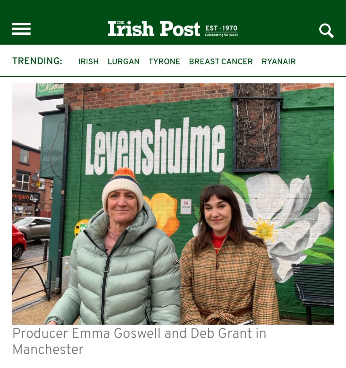 Deb Grant (@djdebgrant) on Twitter photo Spent the past few weeks searching for Manchester’s Irish heart, chatting to people who are keeping the culture of the auld country alive in this great city. Tune in to the lovely doc I made with <a href="/emmagoswell/">Emma Goswell</a> & <a href="/audioalways/">Audio Always</a> on the 27th of December at 3pm on <a href="/RTERadio1/">RTÉ Radio 1</a> 🇮🇪 Spent the past few weeks searching for Manchester’s Irish heart, chatting to people who are keeping the culture of the auld country alive in this great city. Tune in to the lovely doc I made with <a href="/emmagoswell/">Emma Goswell</a> & <a href="/audioalways/">Audio Always</a> on the 27th of December at 3pm on <a href="/RTERadio1/">RTÉ Radio 1</a> 🇮🇪