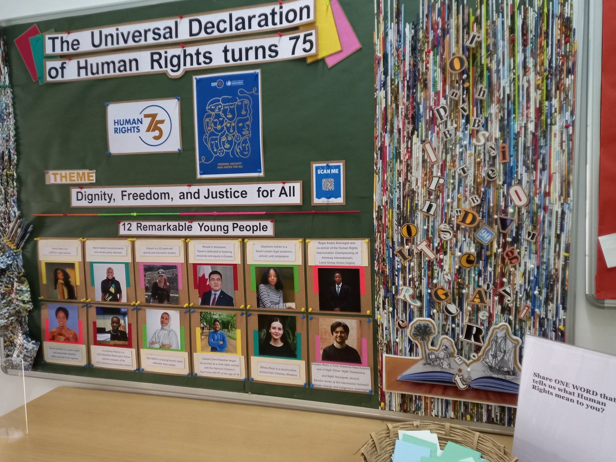 MrChua7's tweet photo. Today, we commemorate the 75th anniversary of the Universal Declaration of Human Rights. We asked our learners to seek ways on how they can take action in their own ways. #UDHR75 #UDHR #HumanRightsDay2023 #internationaleducation #IBschool #ibeducation https://t.co/sQE1yLUvl2