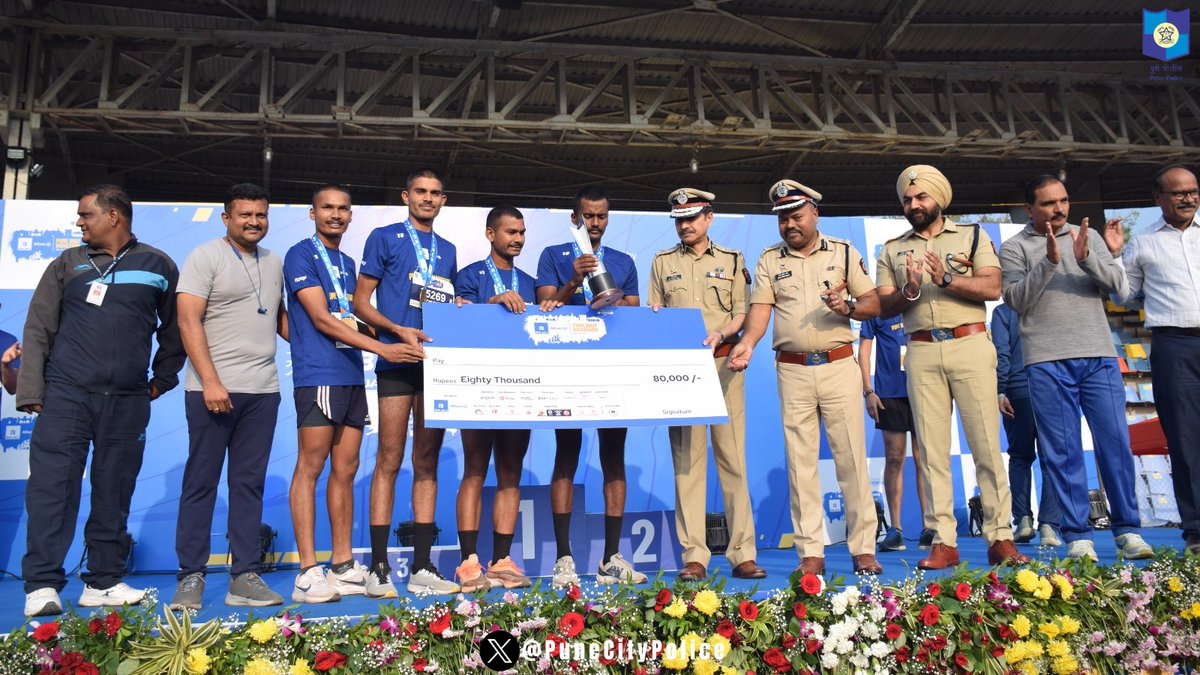 #Pune 💙... Thank You for turning up in high numbers today at the Pune Police Commissioner's Cup - Half Marathon (10 Kms).. धन्यवाद बांधवांनो...नेहमीप्रमाणे आपला फिटनेसचा जोश पुन्हा मॅरेथॉनमध्ये दिसून आला...🔥🔥