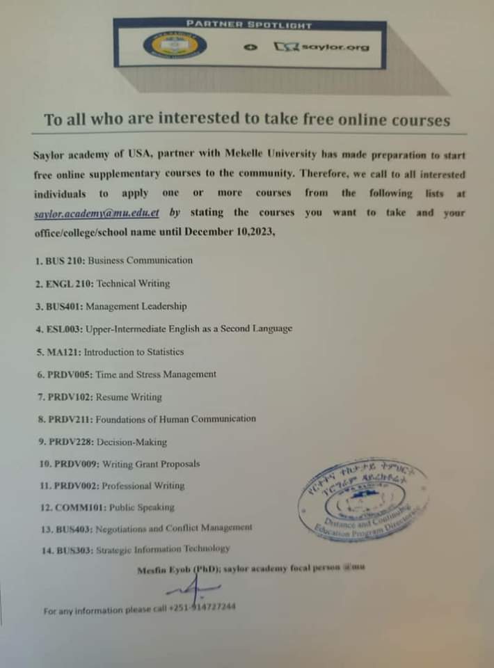 Free online courses!