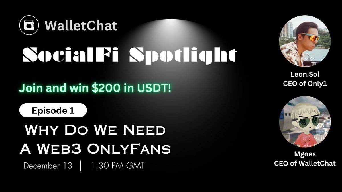 wallet_chat's tweet photo. Join our new Spaces to pick up some serious alpha on web3 social - the new crypto meta. 🦄

Set a reminder now 👇https://t.co/ag5yr16zua https://t.co/yxv5jf3AGn