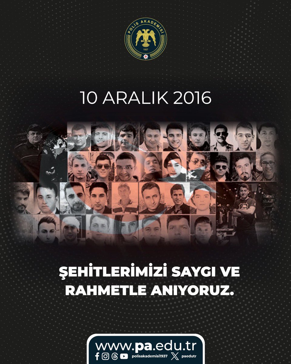 #10Aralık2016 İstanbul Beşiktaş…
Vatan uğruna can veren şehitlerimizi saygı ve rahmetle anıyoruz.

Unutmadık, unutmayacağız! 🇹🇷