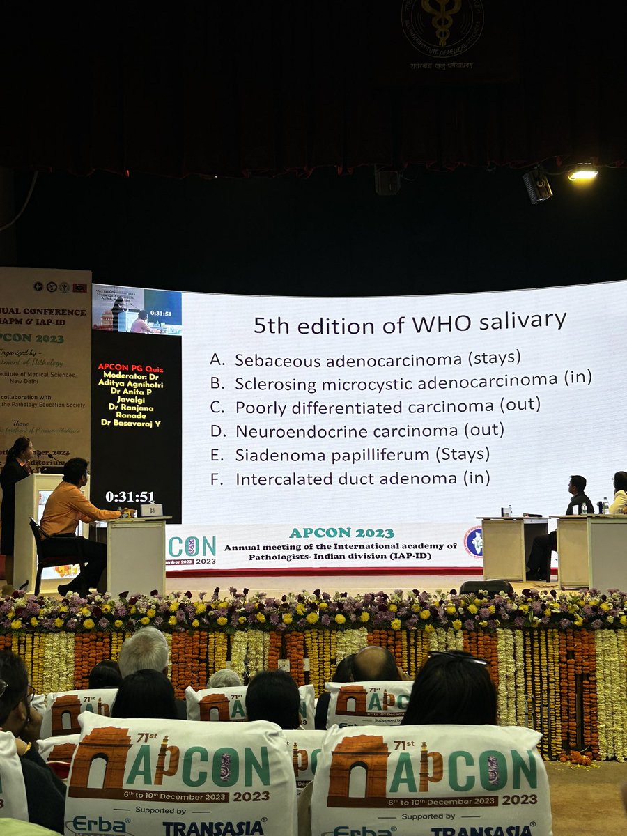 PathSupremacy's tweet image. Everyone loves a sport and everyone loves to quiz but much more than competition,quiz is so much more about learning too! 
@Apcon2023 PG Quiz @aiims_newdelhi 

#WHOupdates #PathTwitter #Pathtweeples #salivaryglandneoplasms #thyroid #hematopathology
