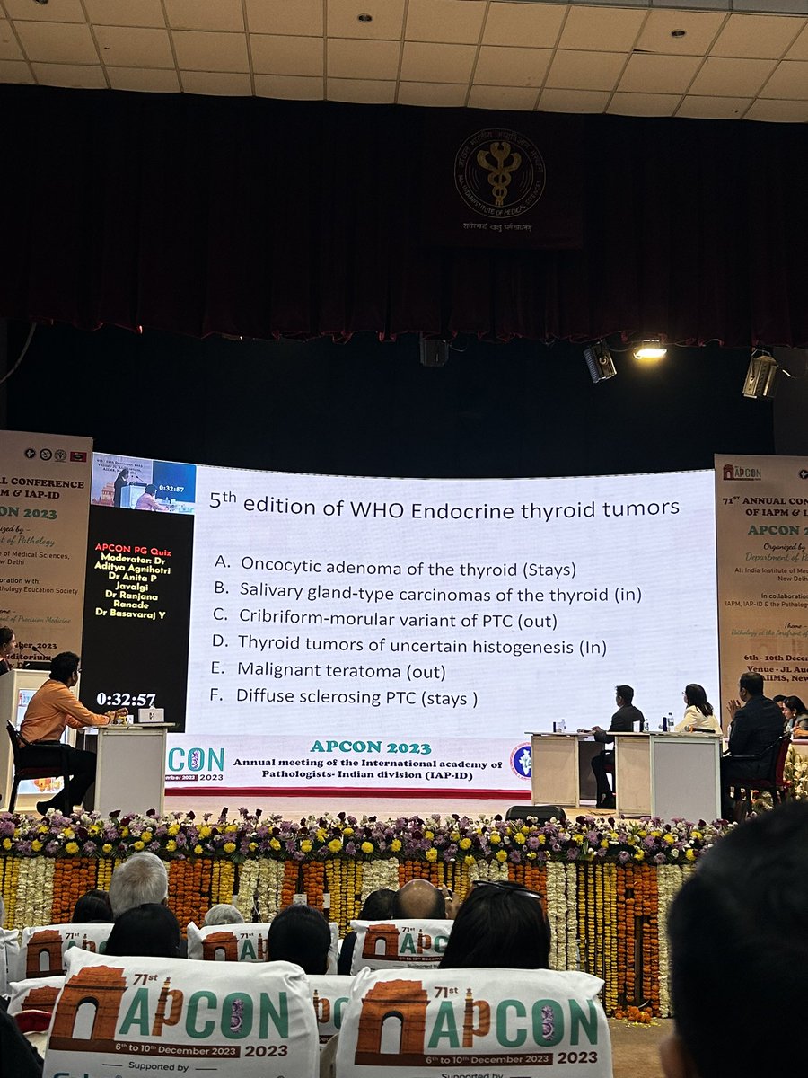 PathSupremacy's tweet image. Everyone loves a sport and everyone loves to quiz but much more than competition,quiz is so much more about learning too! 
@Apcon2023 PG Quiz @aiims_newdelhi 

#WHOupdates #PathTwitter #Pathtweeples #salivaryglandneoplasms #thyroid #hematopathology