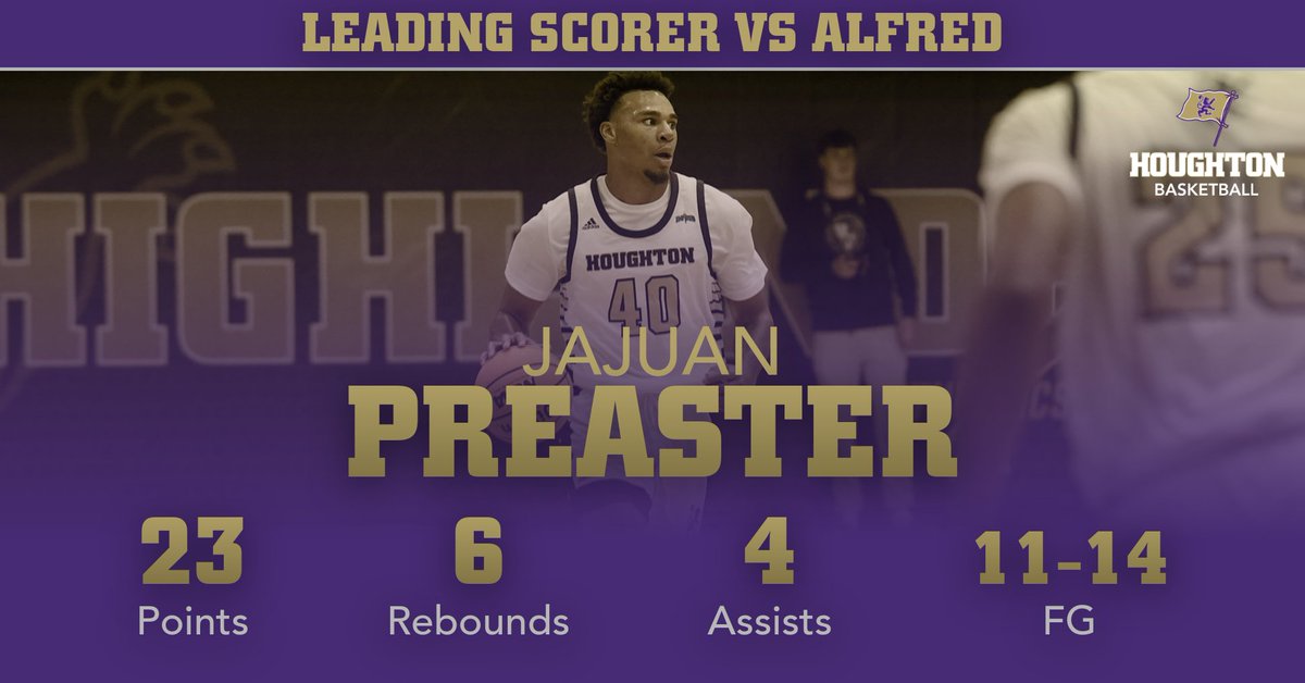 Houghton_MBB's tweet photo. That efficiency, though👀! #RepTheH @huhighlanders @HoughtonUniv @empire8 @ncaadiii @thenccaa https://t.co/u8ob6fhiBv