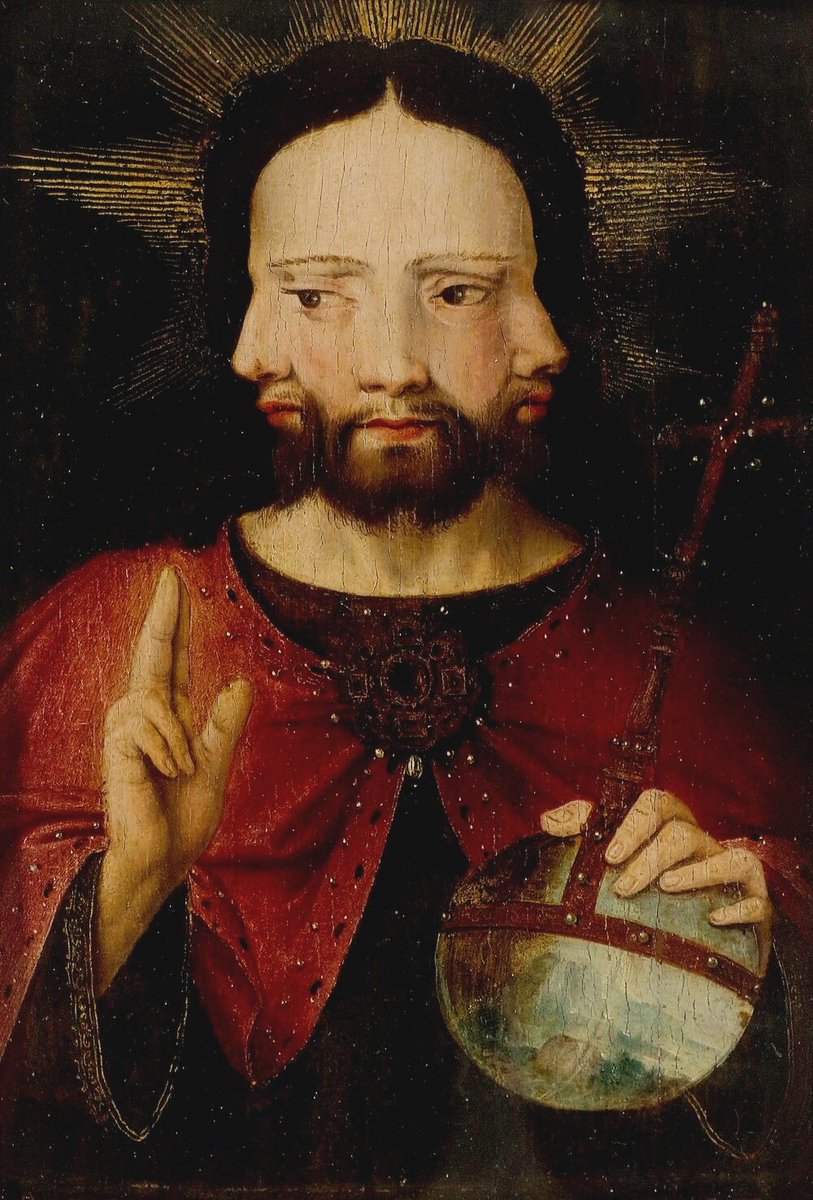 solas_na_greine's tweet photo. Christ with Three Faces (The Trinity), ca. 1500
Netherlandish School https://t.co/FYmrolY3dH