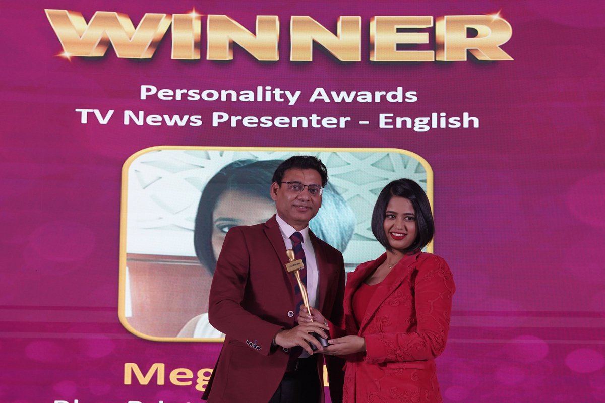 The Winner For Personality Awards - Tv News Presenter - English Is @DEKAMEGHNA For Blue Print Explosive-Exclusive for @TimesNow At NT Awards 2023 Industry Partners: @LiveU @mediaguru #NT2023 #ITVNewsTelevisionAwards2023 #NTAwards2023