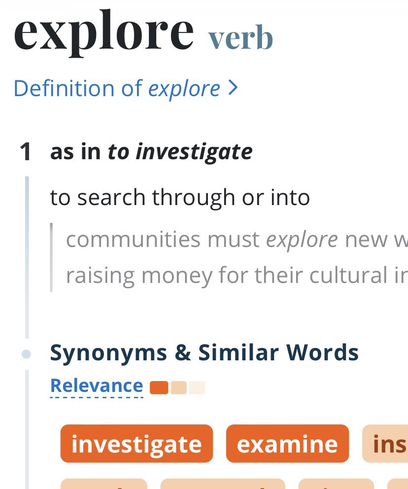 TonthanaponTK's tweet image. วันนี้ขอเสนอศัพท์คำว่า  Explore ซึ่งมีความหมายใกล้เคียงกับคำว่า Investigate 🤩

#TGAT1 #TGAT #dek67