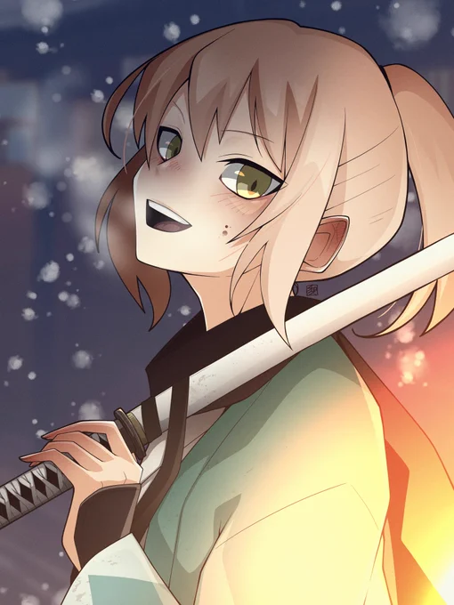 #FGO    沖田総司 「何か食べて帰ります?」 #イラスト #illustration