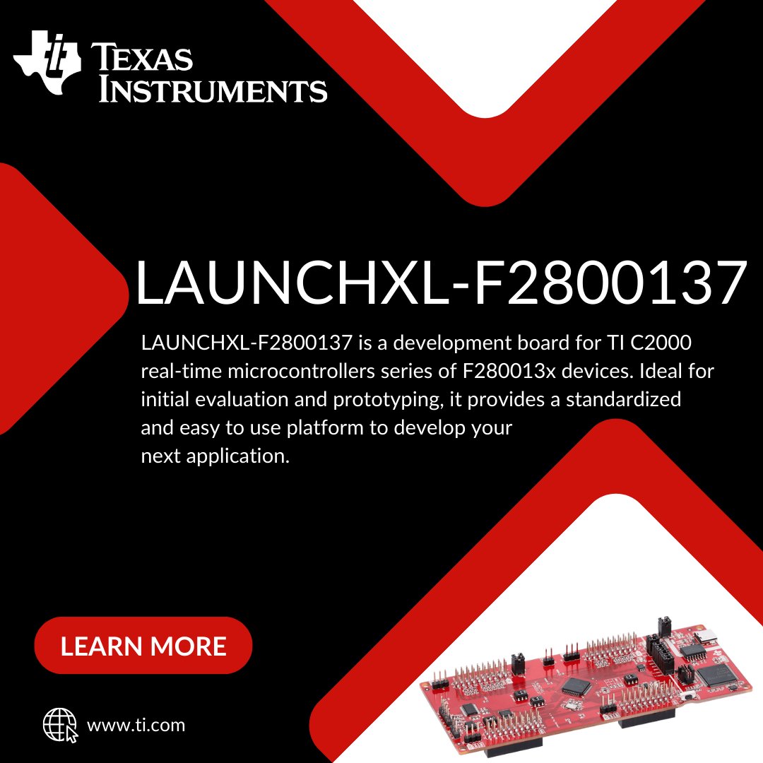 electronicspec's tweet image. TMS320F2800137 LaunchPad development kit for C2000 real-time MCU 👇

bit.ly/3sFLeFM

#TexasInstruments #DevelopmentKit
