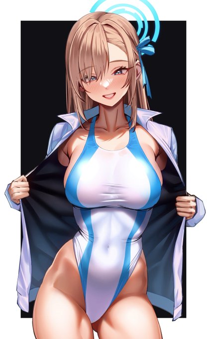 競泳水着なアスナさんです! 