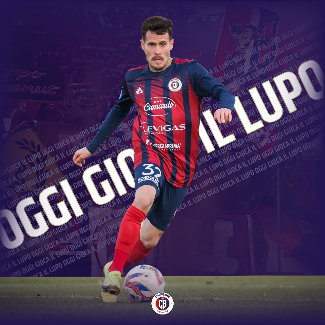 Campobasso1919's tweet photo. 🔴🐺🔵OGGI GIOCA IL LUPO
Torniamo a Notaresco per la 15^ giornata
#NOTCAM
🆚 NOTARESCO
🏟 Stadio VINCENZO SAVINI
🗓 10/12
⏱ 14:30 | 8:30 am ET https://t.co/I4C0fwT4yy