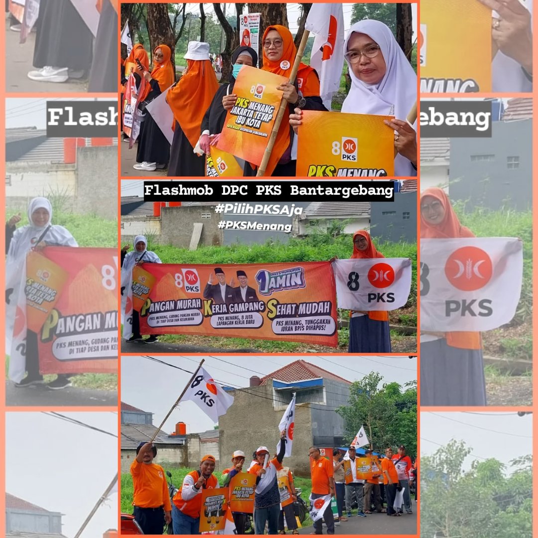 FLASHMOB DPC PKS BANTAR GEBANG #PilihPKSaja