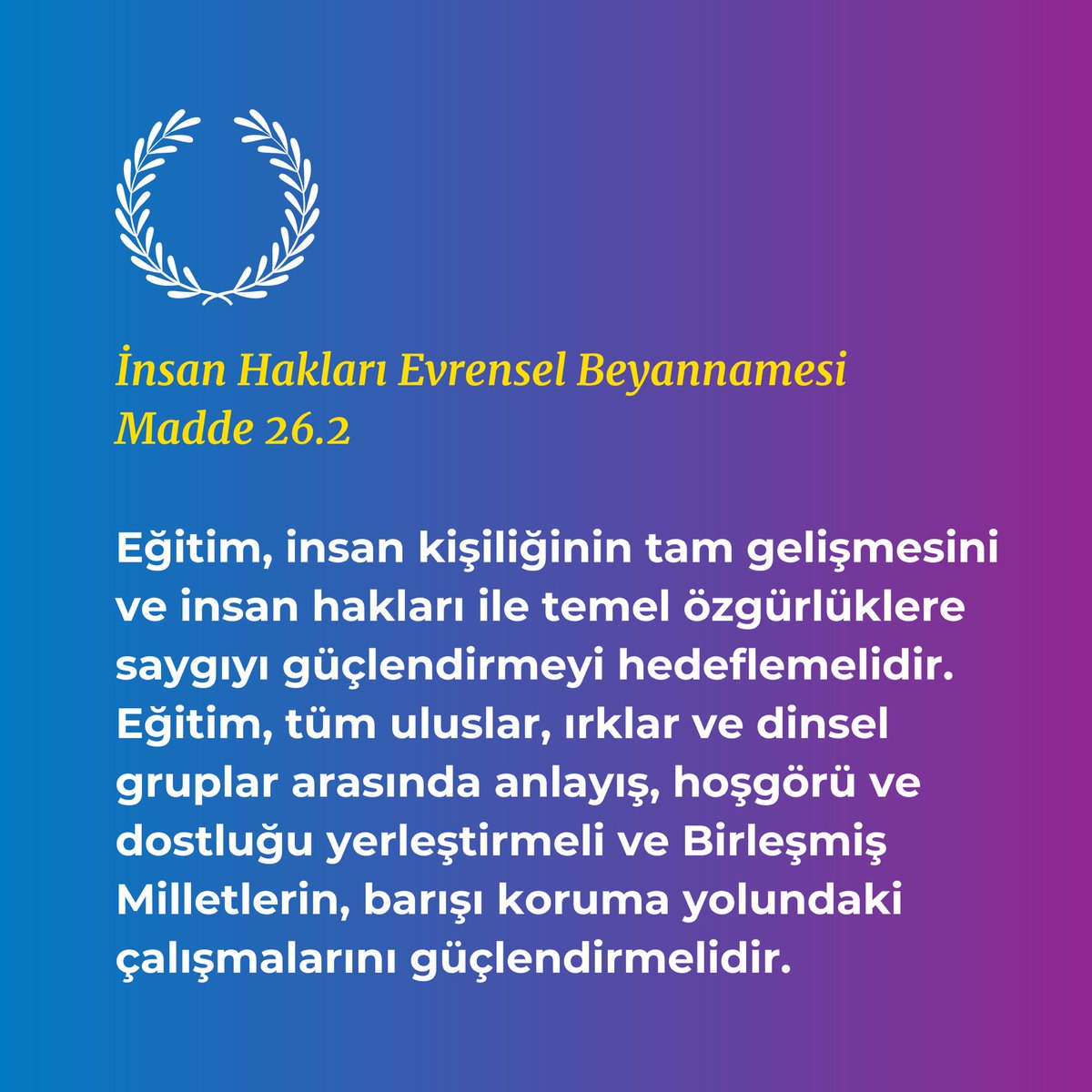 AFSTurkiye's tweet image. 10 Aralık #İnsanHaklarıGünü kutlu olsun!

Yürüttüğümüz programlar ve diğer çalışmalarımızla, gençlerin potansiyellerini açığa çıkarmalarına destek olduğumuz ve kültürlerarası anlayışı güçlendirdiğimiz için gururluyuz. 🙌 

#afseffect #afsprograms #TürkKültürVakfı