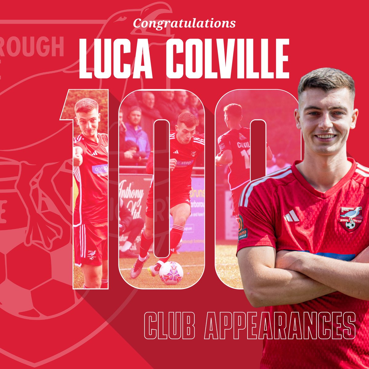 𝗧𝗵𝗲 𝘄𝗶𝘇𝗮𝗿𝗱 𝗿𝗲𝗮𝗰𝗵𝗲𝘀 𝟭𝟬𝟬 🪄

Yesterday, <a href="/LucaColville/">Luca Colville</a> made his 100th competitive appearance in a Boro shirt.

Congratulations 🌊🐶