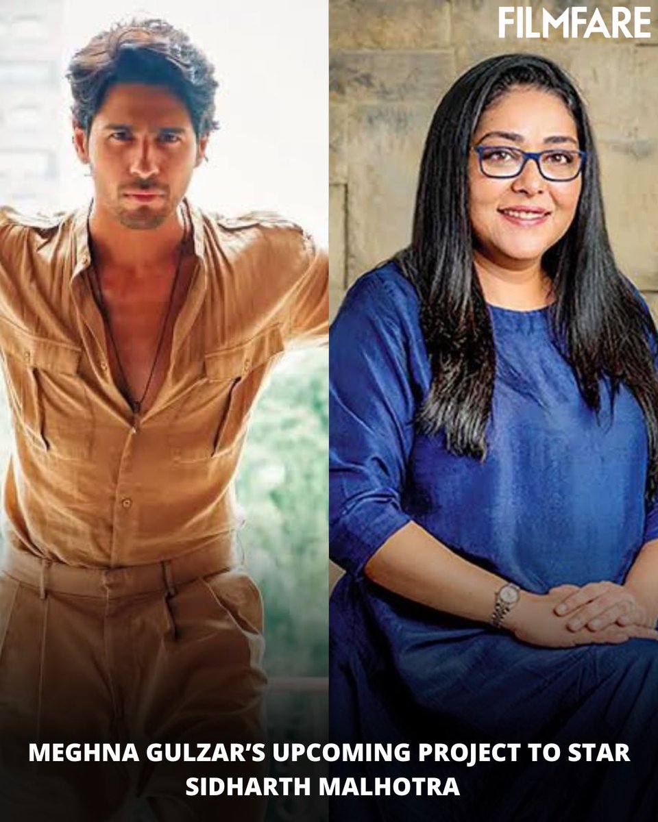#SidharthMalhotra and #MeghnaGulzar are all set to join hands for a thrilling real-life story. 🎬