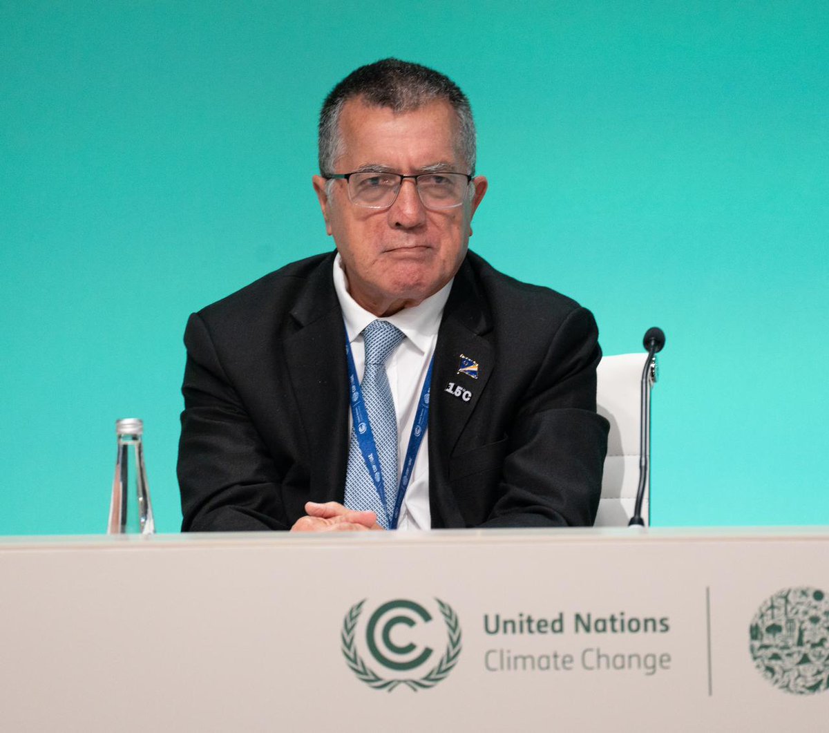 'There can be no more pretense that 2 degrees is an acceptable future. We must be bold and deliver a phase out of the consumption & production of fossil fuels - all fossil fuels - and deliver access to clean, renewable energy for all.' Min. @SenatorJSilk, Marshall Islands #COP28