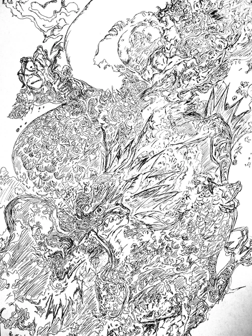 裏話③
いつ終わるんだろうと思って描いてた…… 