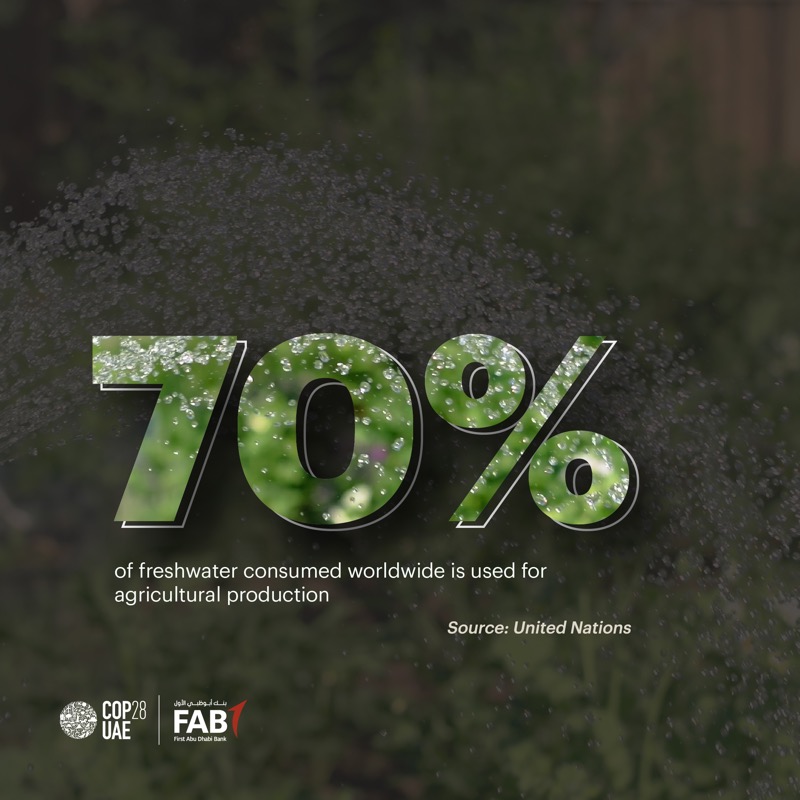 FABConnects's tweet photo. We take a closer look at the important topics of “Food, Agriculture and Water” with the objective of understanding how these systems are also key contributors to climate change.
 
#PathwaytoCOP28 #FAB #ClimateChange #COP28UAE #CleanWater #Sustainability | @COP28_UAE