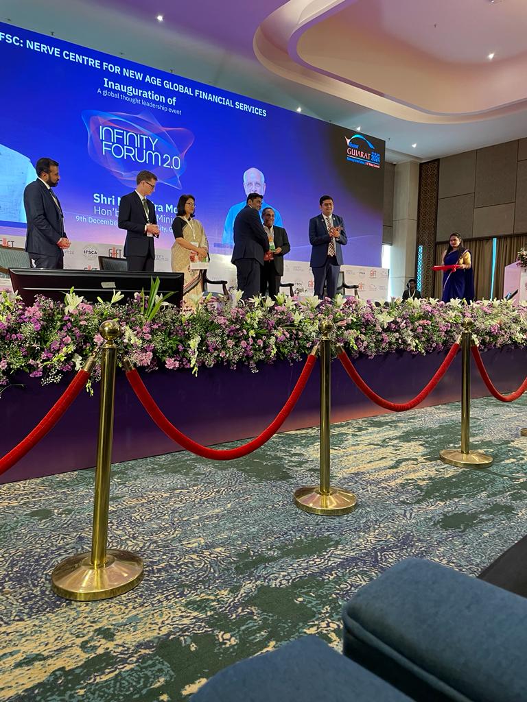 MFBALA's tweet photo. It was nice to part of the panel at the Infinity Forum 2  discussing about making Gift city as global financial Centre over the next 5 years ; our   @PMOIndia @narendramodi and @Bhupendrapbjp set a clear vision for the @GIFTCity_ at the inaugural address &amp; address @PiyushGoyal https://t.co/cDdw5ZAeMG