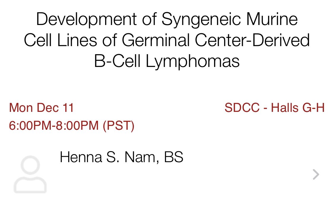 And please stop by our posters on Sunday and Monday #ASH2023 to learn about more amazing work on DLBCL models and biology! including cool new data by @LScourzic with @efapostolou29 lab