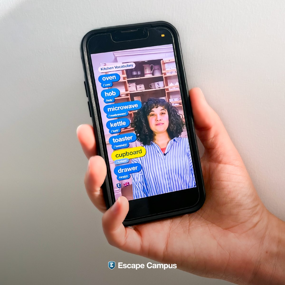 EscapeCampusUk's tweet image. Discover English with the Escape Campus app! 🌍📲 

Your ticket to practising and learning English wherever you are 🗝️✈️ 

Click the link to get the Escape App 👇 
bit.ly/escapecampusapp 

#EscapeCampus #LearnEnglishAnywhere