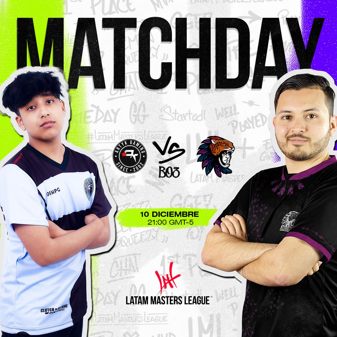 Empezamos la ronda de Winners Brackets! 🔥
<a href="/ARTYK_GAMING/">ARTYK GAMING</a> vs <a href="/TeamJaguarr/">Team Jaguar Esports</a> | BO3
#ViveLML #esports #CounterStrike #Perú #Latam