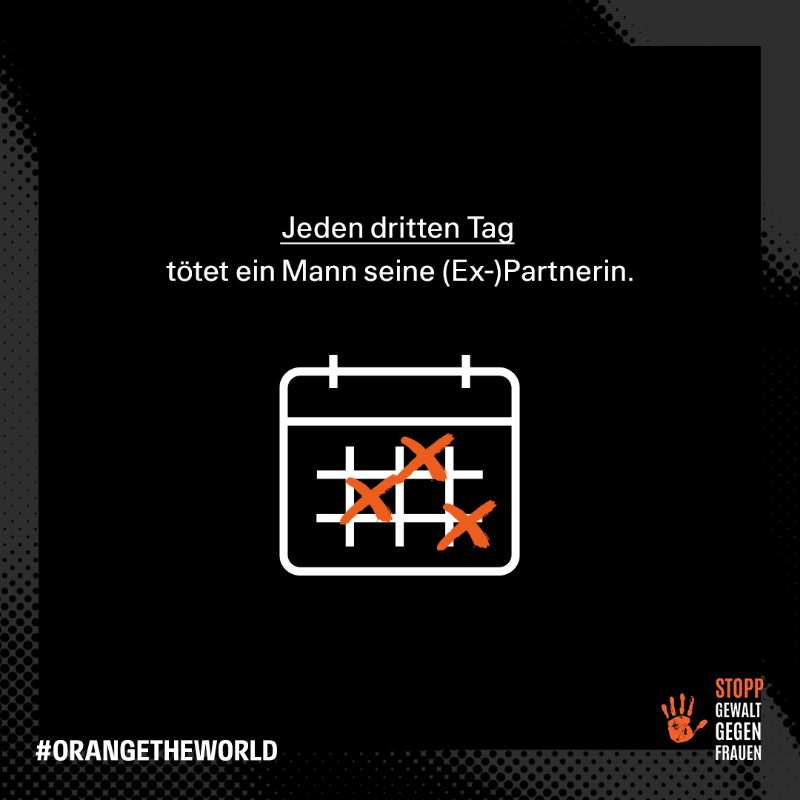 Eintracht's tweet photo. Gewalt gegen Frauen geht uns alle an! 

ℹ️ #Orangetheworld ist ein jährlicher Gedenk- und Aktionstag zur Bekämpfung von Diskriminierung und Gewalt jeder Form gegenüber Frauen und Mädchen.

#SGE