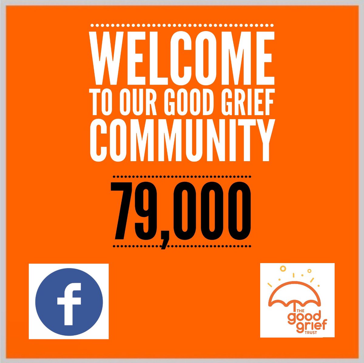 This weekend we reached 79,000 followers on our Facebook page, welcome everyone to our charity. 

We are run by the bereaved for the bereaved, and our vision is that no-one feels alone in their grief. 

Our focus is to ensure that anyone who is bereaved under any circumstance,