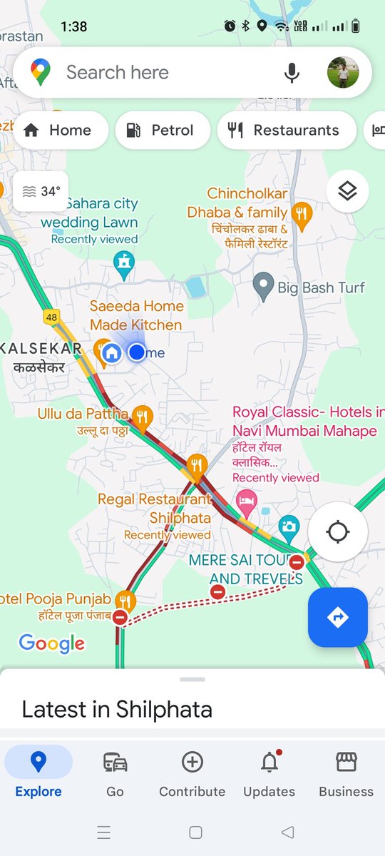 drzafar78's tweet photo. @ThaneCityPolice Sunday bhi jam at shil phata. Heavy vehicles were supposed to be stopped as per traffic police notification https://t.co/DCr8f1ewaA