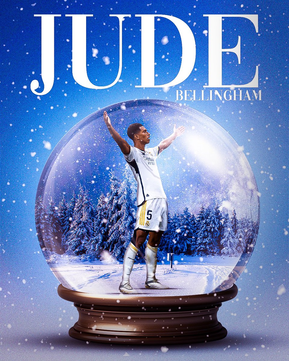 Jude Bellingham winter poster❄️🌨

#Jude #Bellingham #RealMadrid 
#WINTER #football #footballposter #GraphicDesigner