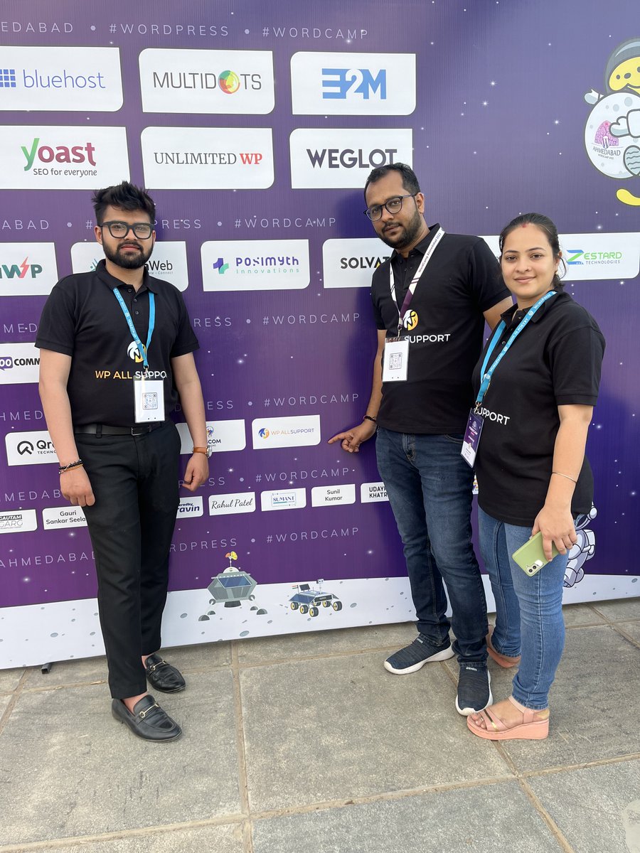 wp_websupport's tweet image. A snapshot of success at #WCAhmedabad ! 📸 Proud sponsor, WP ALL SUPPORT, your go-to solution for all WordPress Services. 
#WPALLSUPPORT #teamwpallsupport #WordPress
