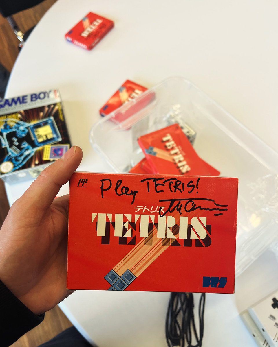 Tetris - Developed and signed by Alexey Pajitnov 🕹️💪♥️ #tetris #alexeypajitnov #pajitnov #mrtetris